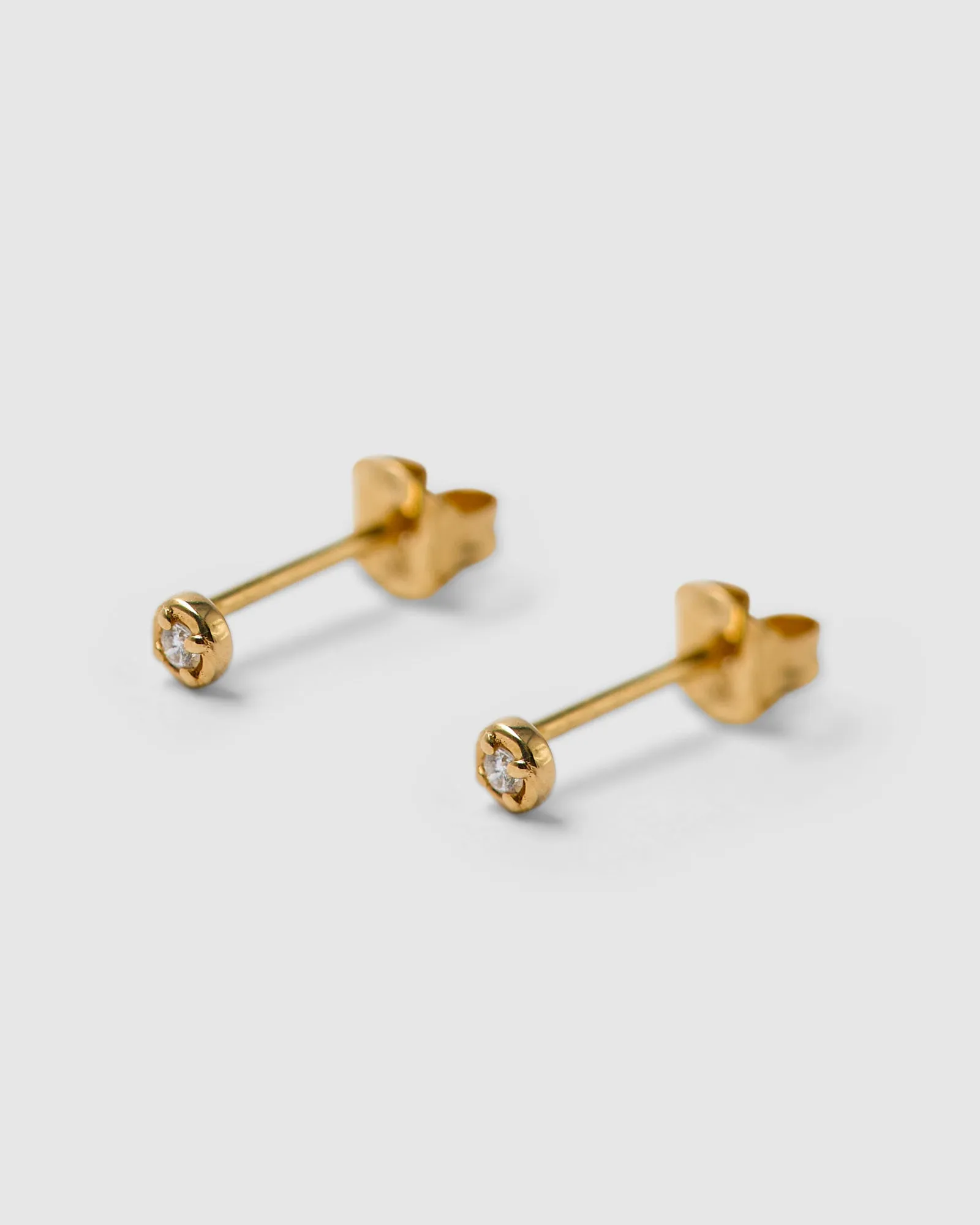 14k Gold Esther Diamond Studs (RRP $269AUD)