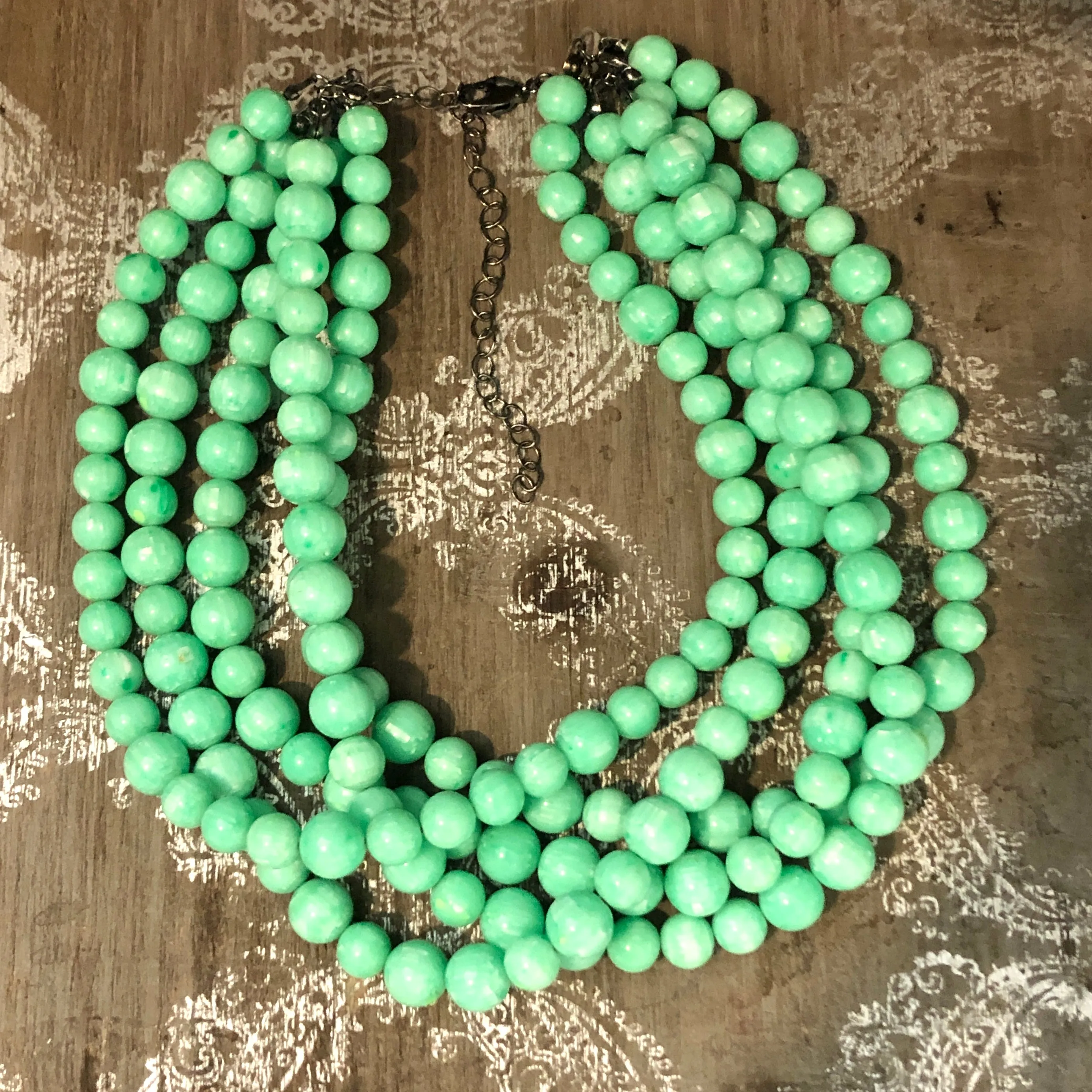 Acid Green Best Marbled Sylvie Necklace