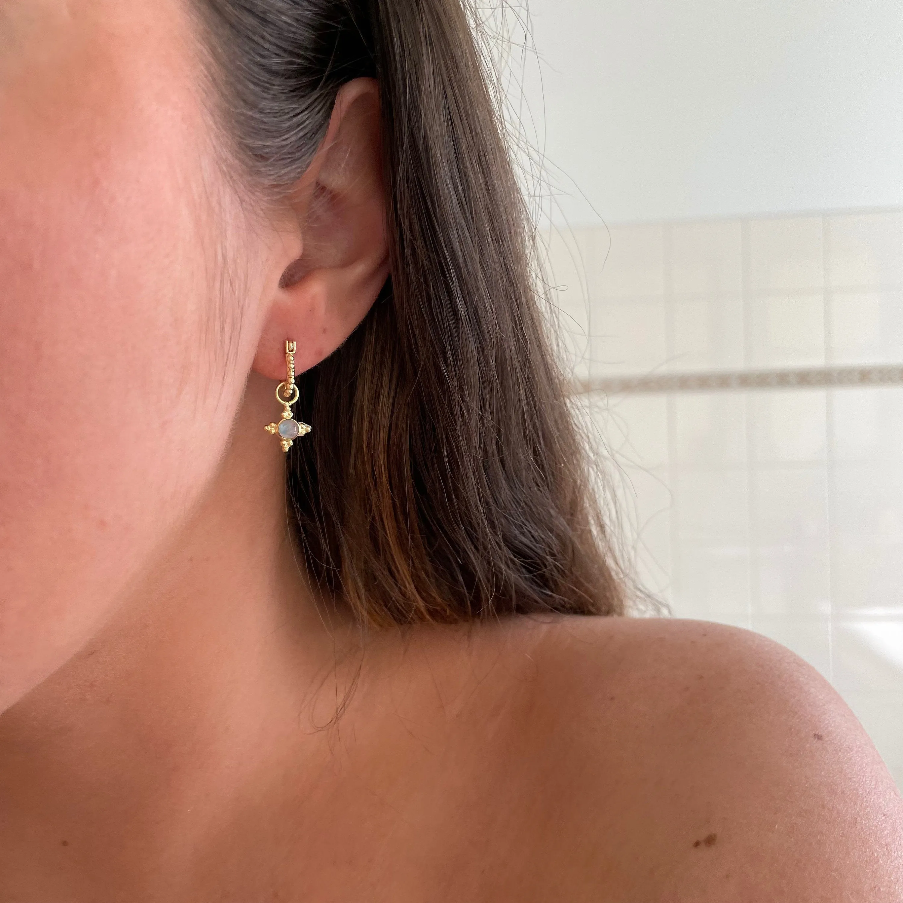 Annika Gold Mini Hoop Earrings