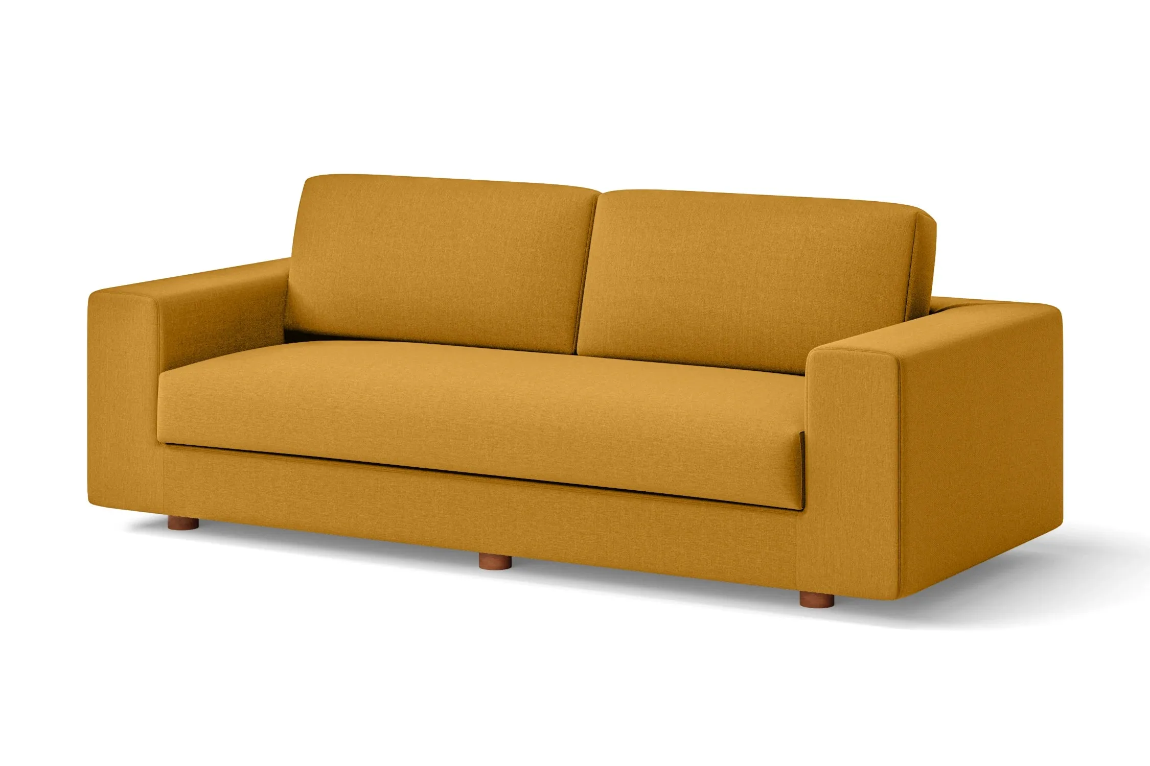 Arezzo 3 Seater Sofa Yellow Linen Fabric