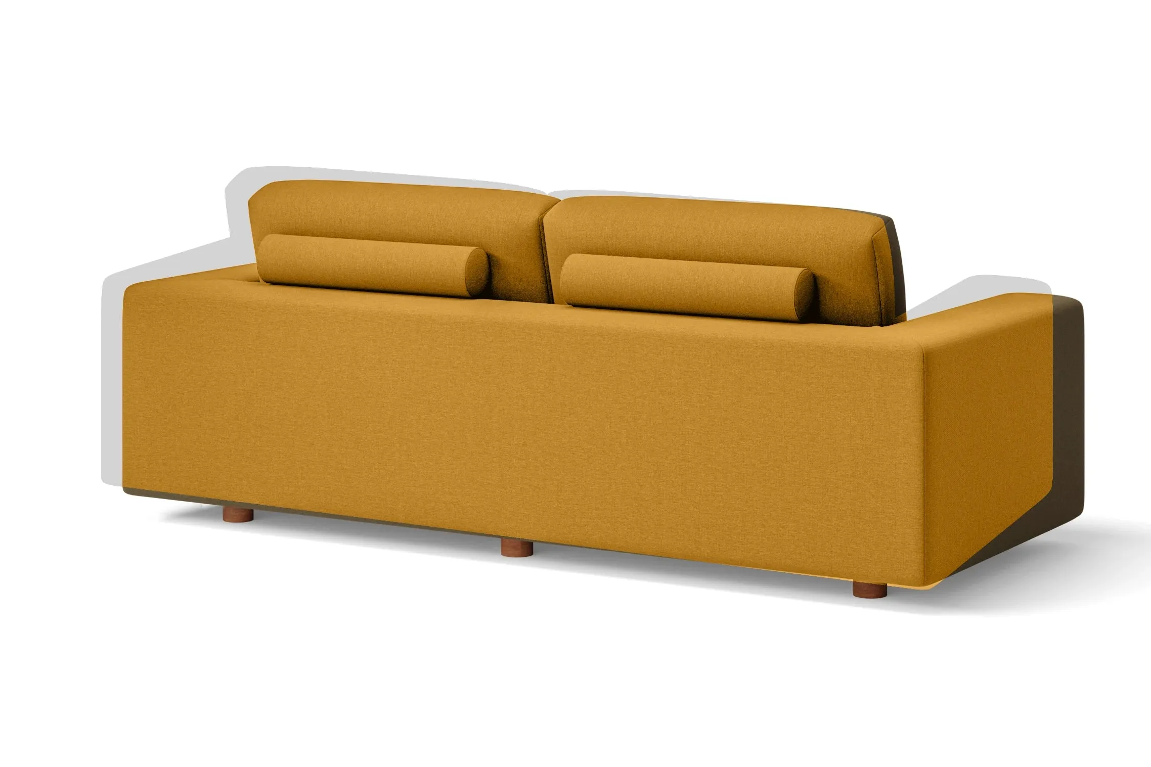 Arezzo 3 Seater Sofa Yellow Linen Fabric