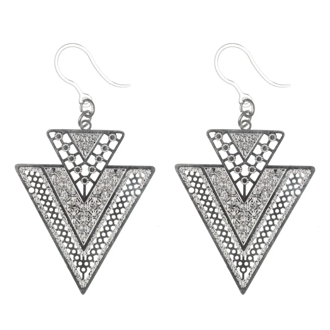 Arrowhead Dangles Hypoallergenic Earrings for Sensitive Ears Made with Plastic Posts