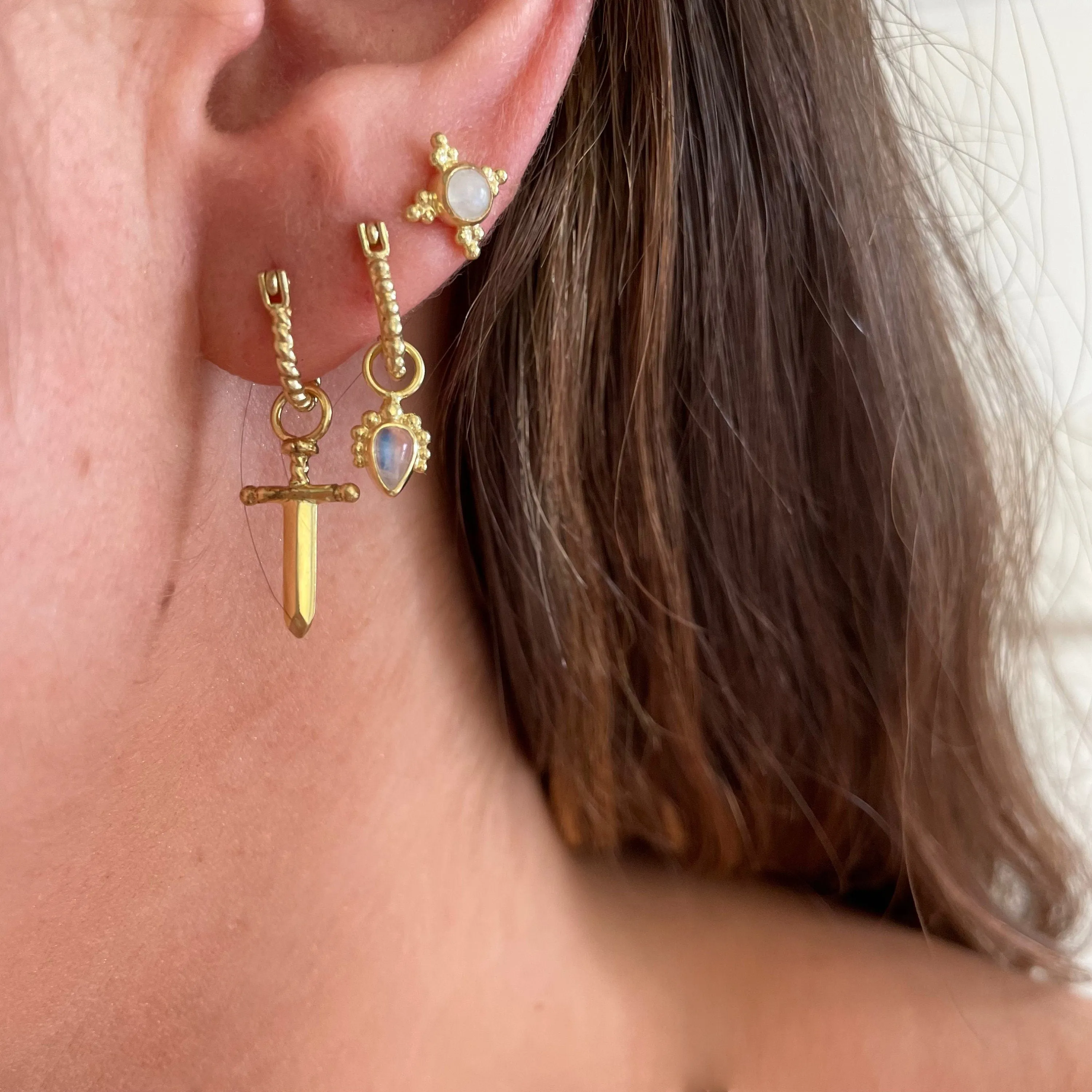 Avery Gold Mini Hoop Earrings