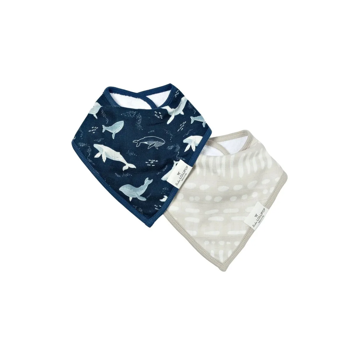 bandana bibs - whales