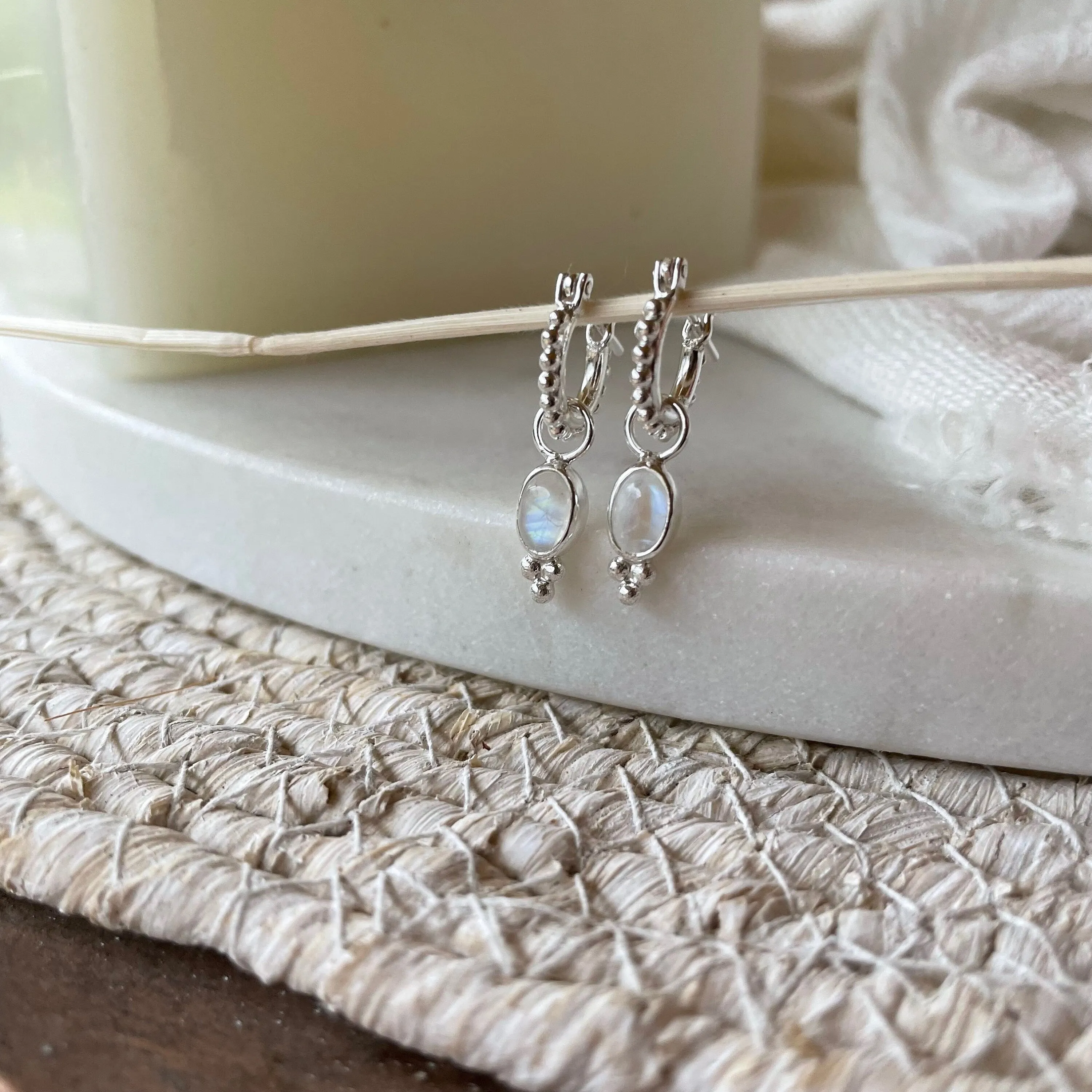 Camille Mini Sterling Silver Hoop Earrings