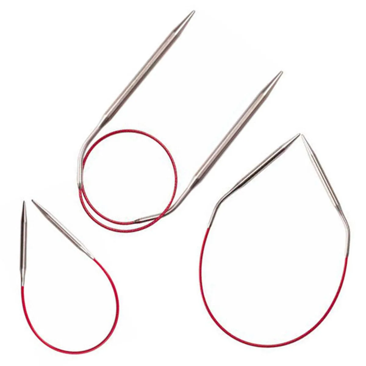 ChiaoGoo Knit RED Circular Needles - US 00 (1.75mm) - 9"