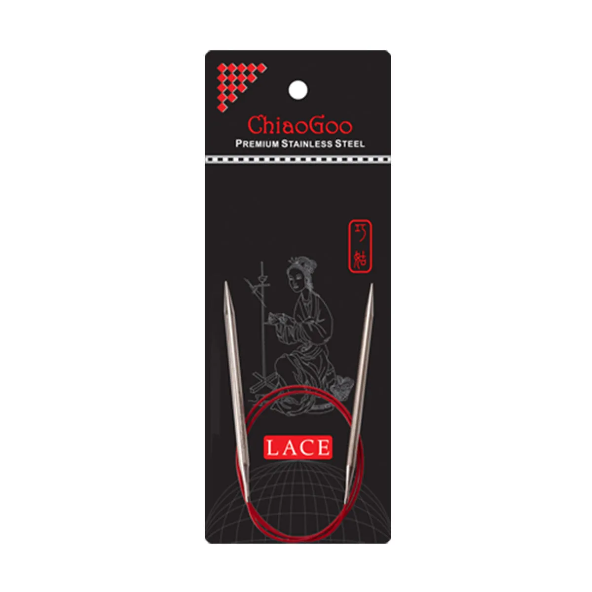 ChiaoGoo RED Lace Circular Needles - US 000 (1.5mm) - 24"