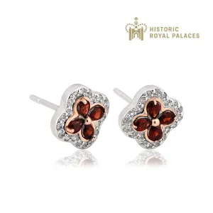 Clogau Tudor Court Red Garnet Earrings 3STDCRE