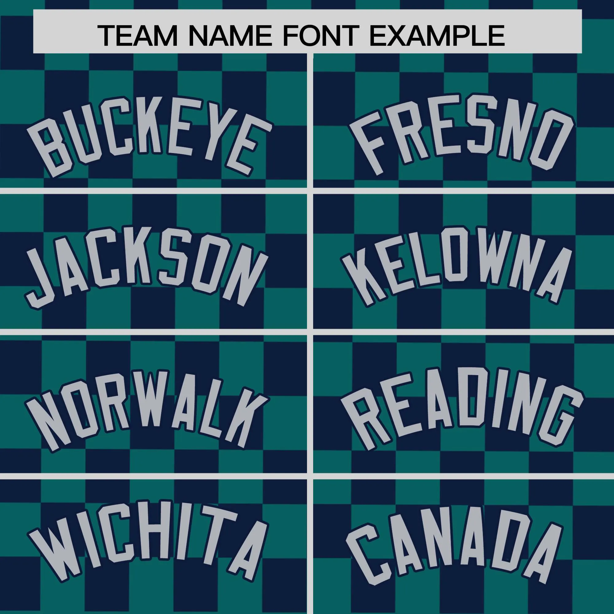 Custom Aqua Navy Personalized Plaid Fashion Design Authentic Baseball Jersey