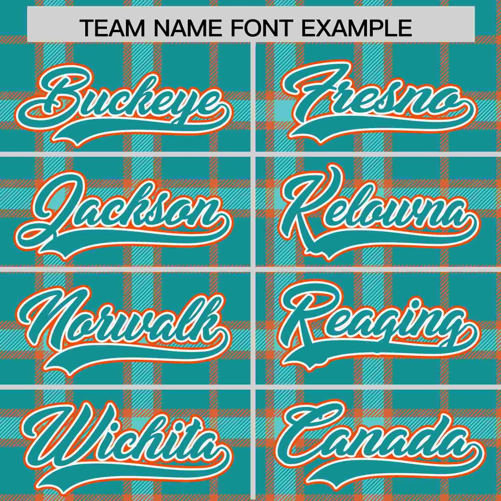 Custom Aqua Personalized Plaid Design Authentic Baseball Jersey