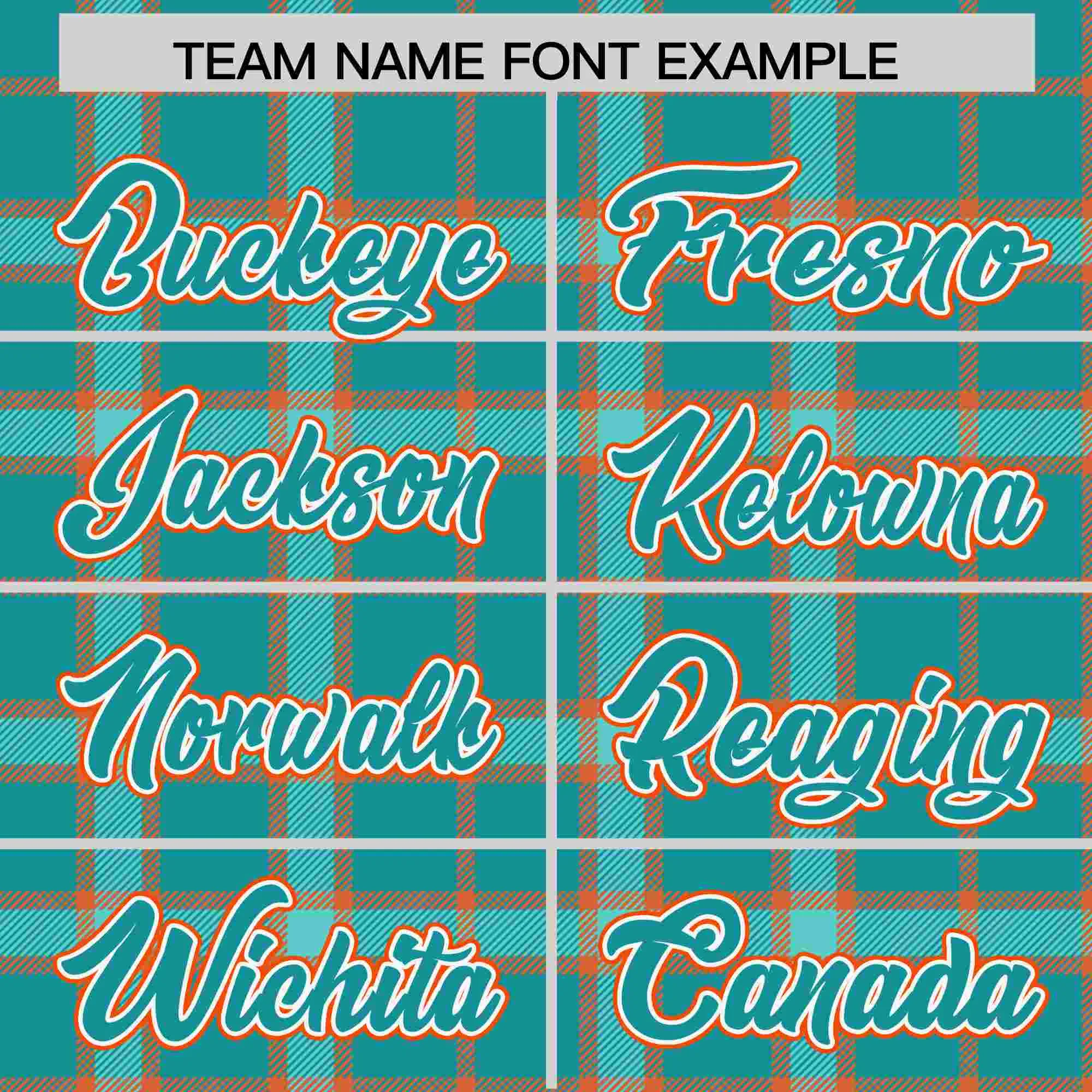 Custom Aqua Personalized Plaid Design Authentic Baseball Jersey