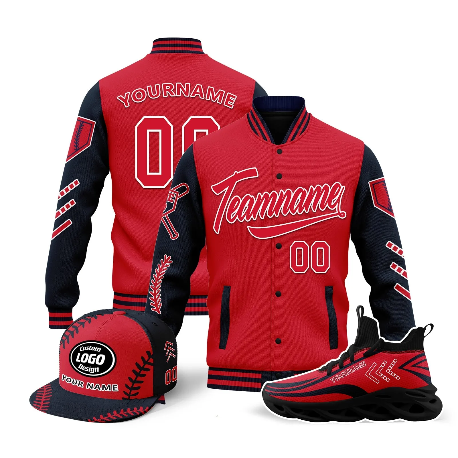 Custom Jacket MaxSoul Shoes and Hat Combo Offer Personalized Combo ZH-D023028-1