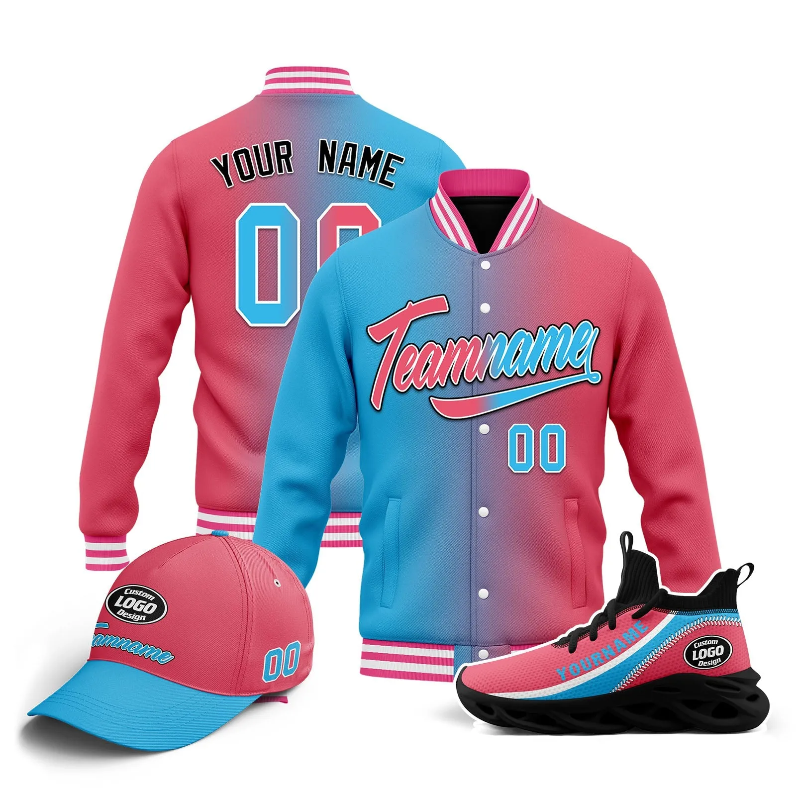 Custom Jacket MaxSoul Shoes and Hat Combo Offer Personalized Combo ZH-D028014-10