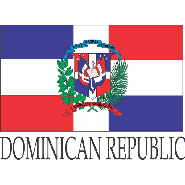 Dominican Republic Embroidered Flag Badge