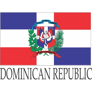 Dominican Republic Embroidered Flag Badge