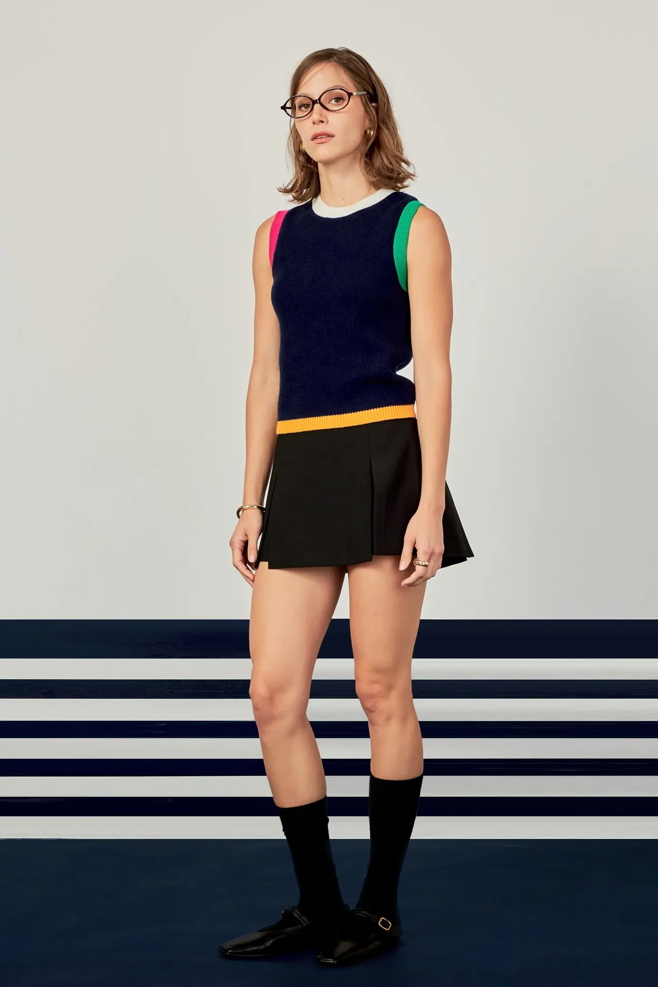 English Factory - Color Block Vest