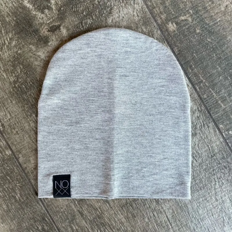 Gray | Jersey Knit Beanie