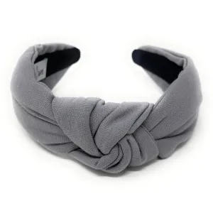 Gray Knotted Headband