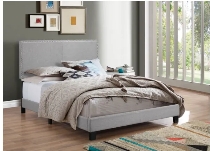 Grey Erin Style Queen Bed