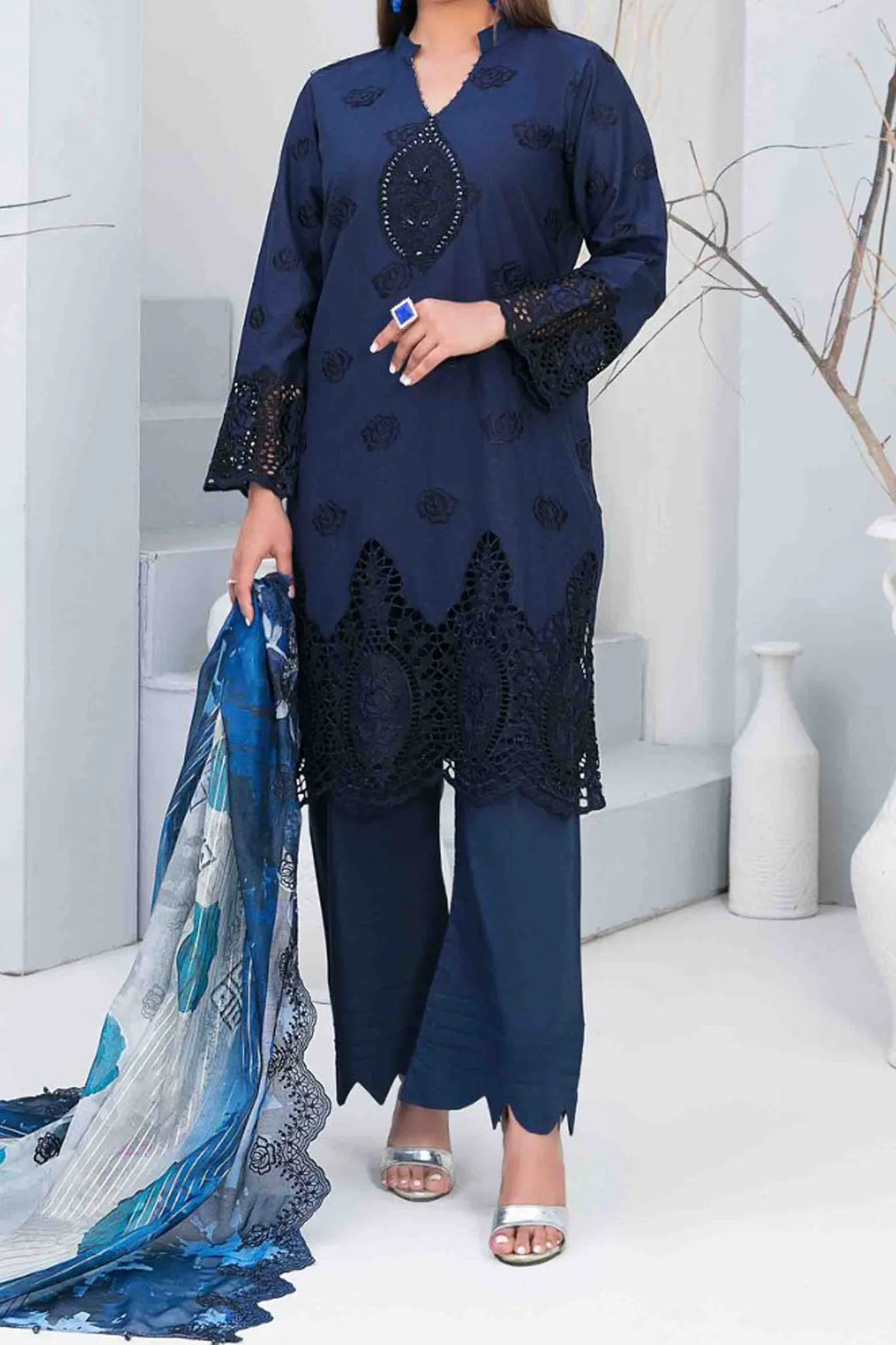 Gulmira By Tawakkal Unstitched 3 Piece Emb Lawn Collection'2024-D-9353