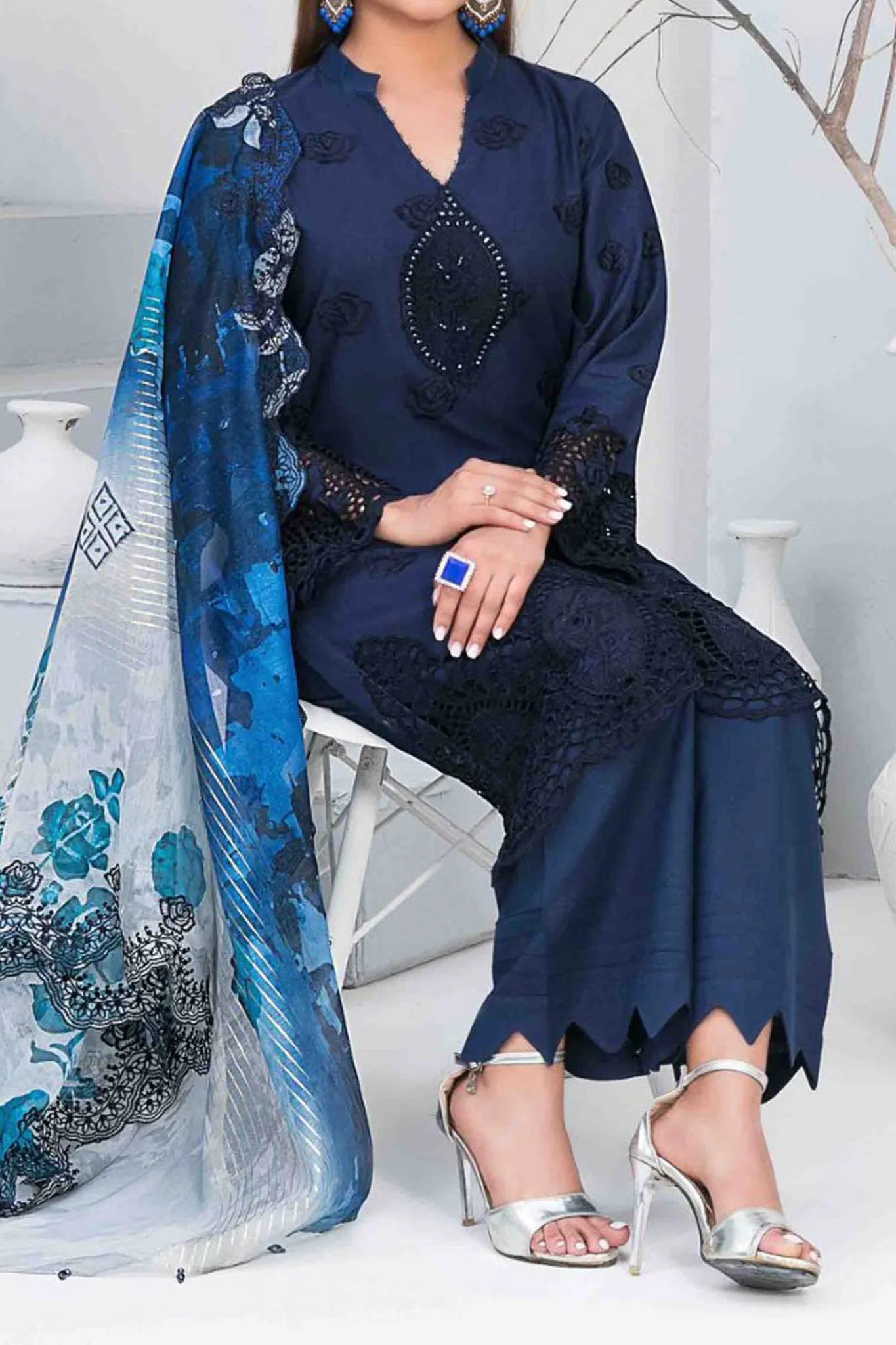 Gulmira By Tawakkal Unstitched 3 Piece Emb Lawn Collection'2024-D-9353