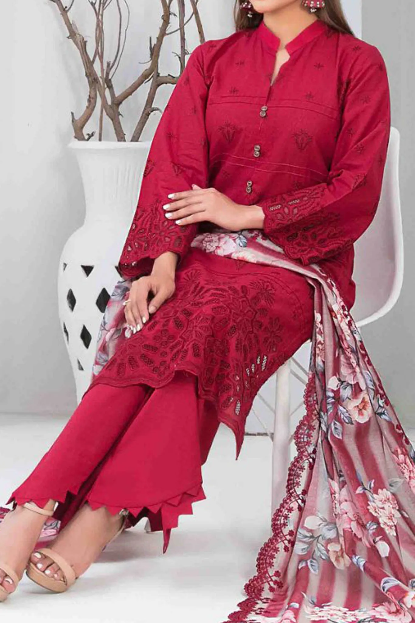 Gulmira By Tawakkal Unstitched 3 Piece Emb Lawn Collection'2024-D-9360