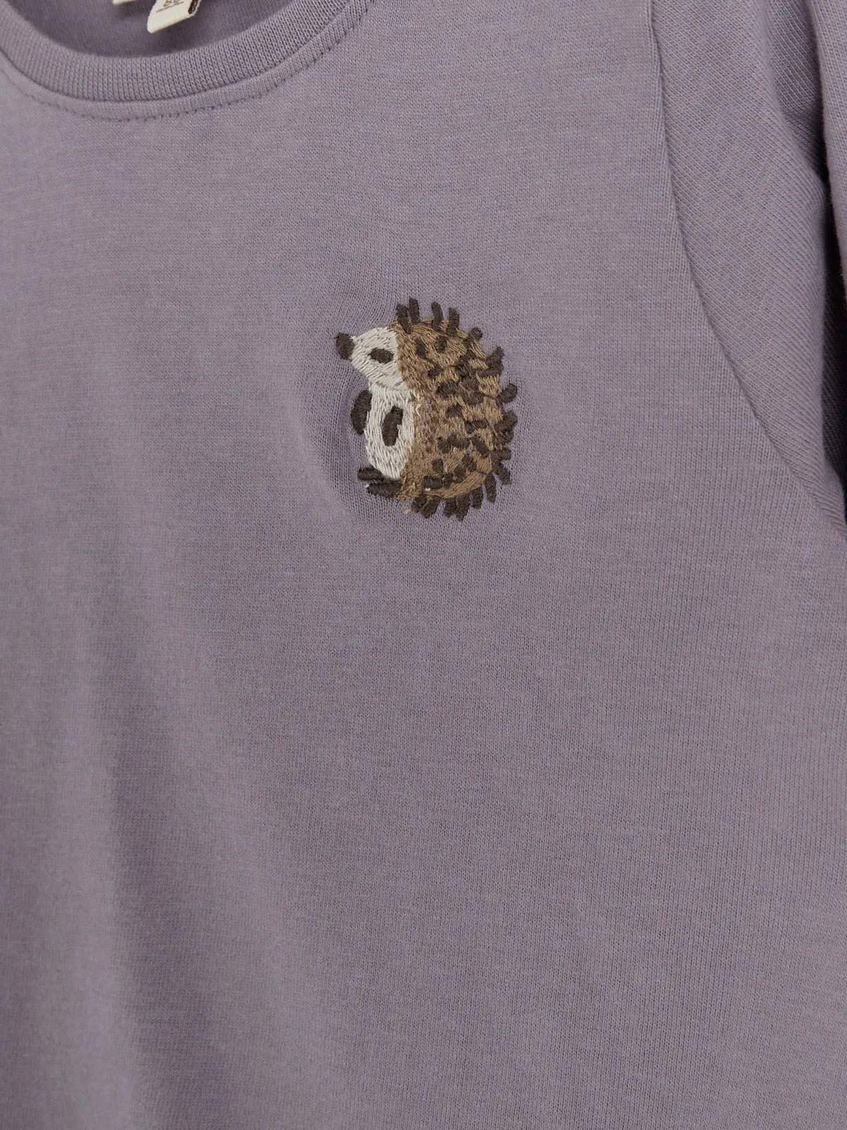 Hedgie Long Sleeve T-shirt - Little - Dusty Purple