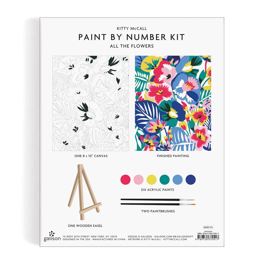 Kitty McCall All the Flowers Paint By Number Kit