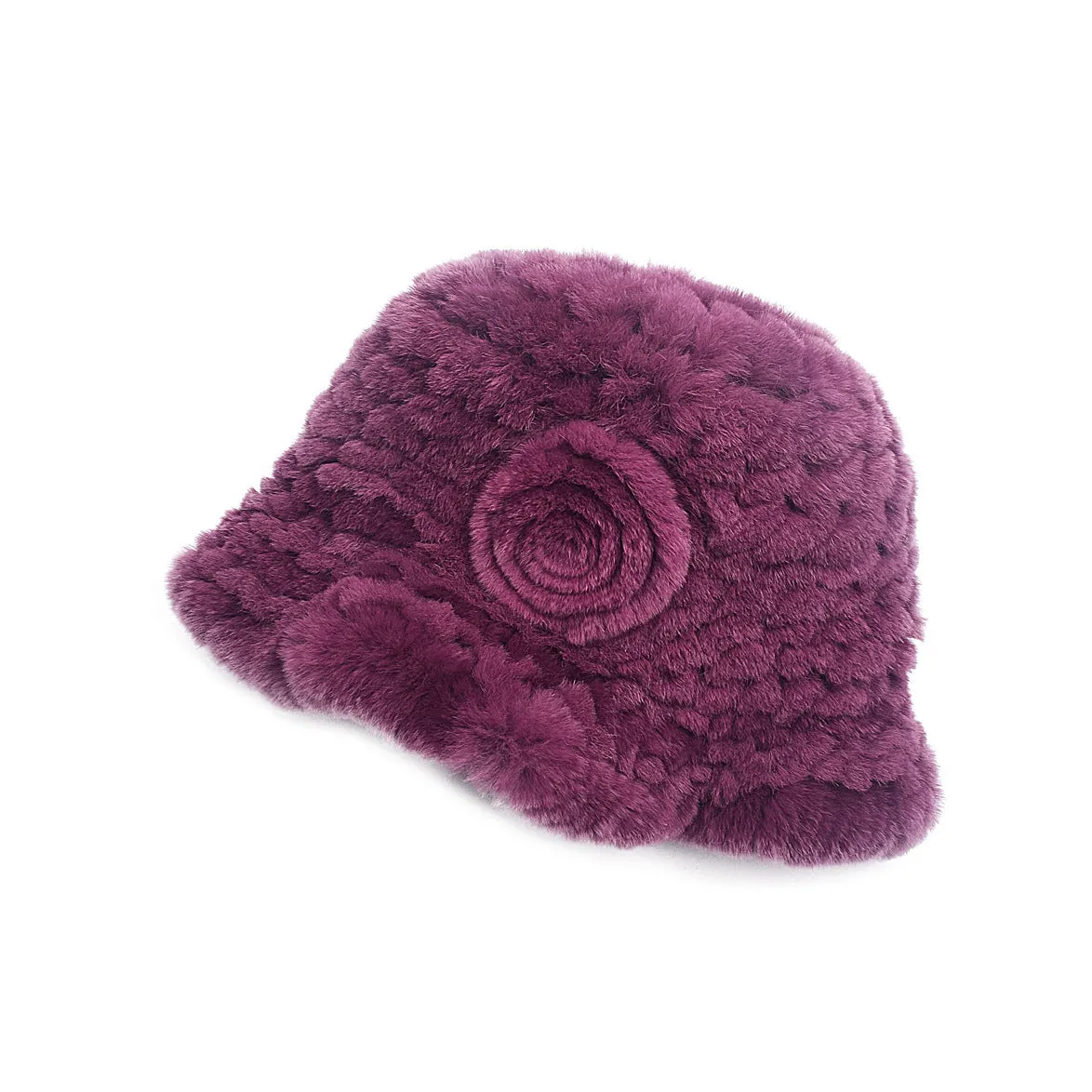 Ladies Rex Rabbit Fur Hat Winter Fur Hat Warm Top Hat