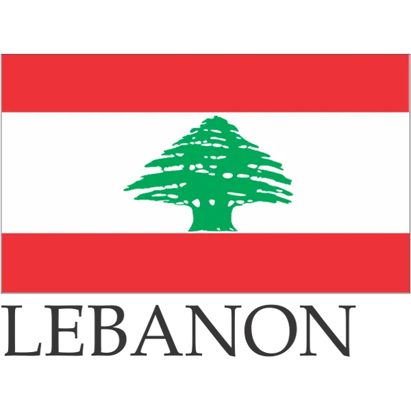 Lebanon Embroidered Flag Badge