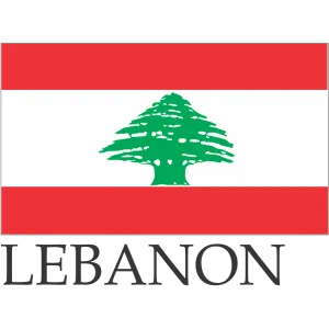 Lebanon Embroidered Flag Badge