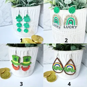 Lucky St Patrick's Day Assorted Earrings