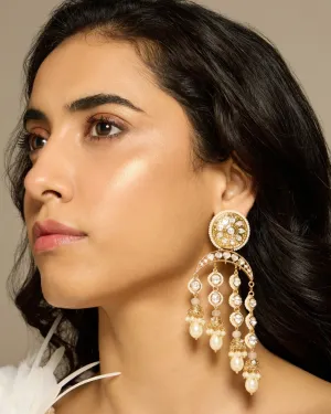 Luminous Pearl Cascade Earring