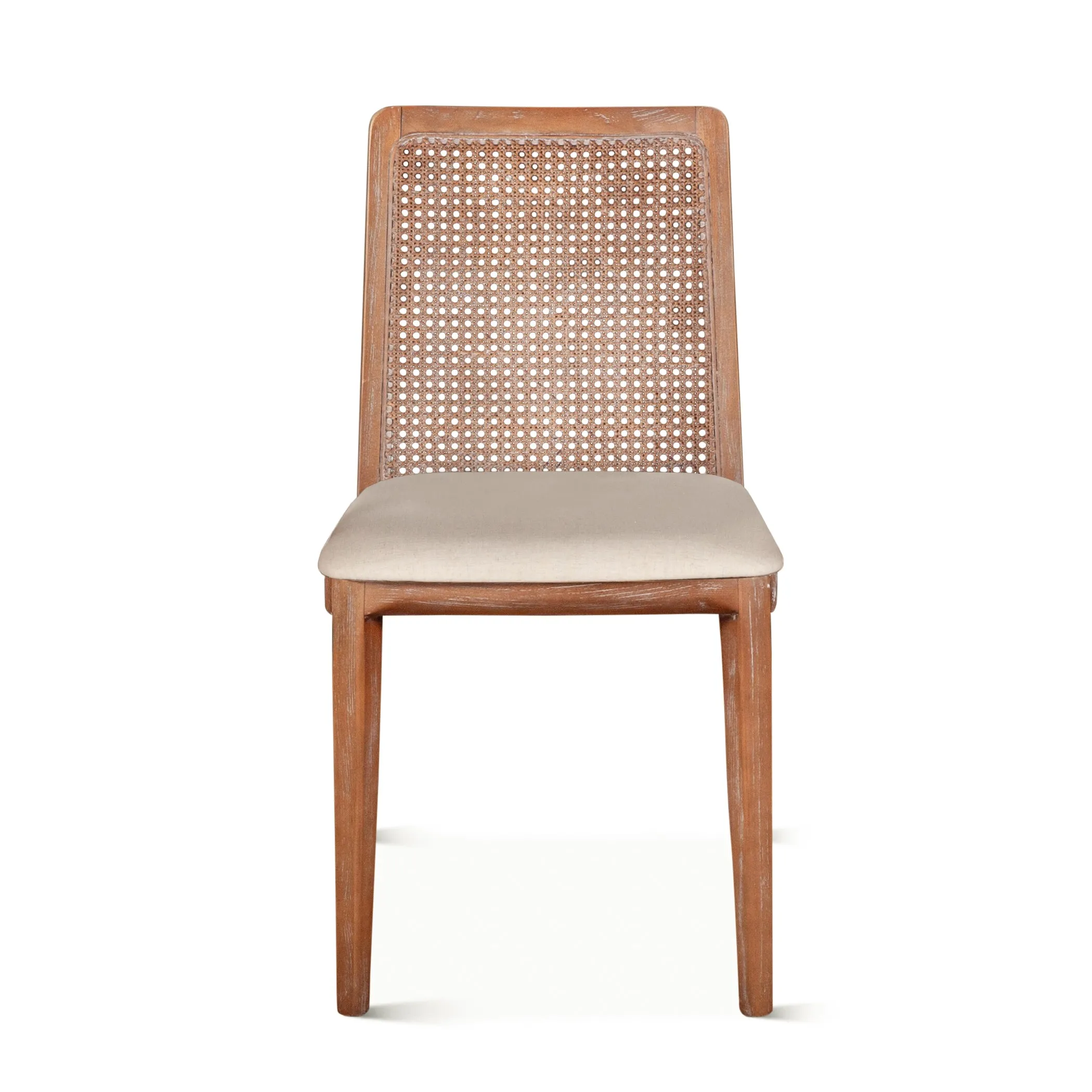 Luna Upholstered Cane Back Dining Chair