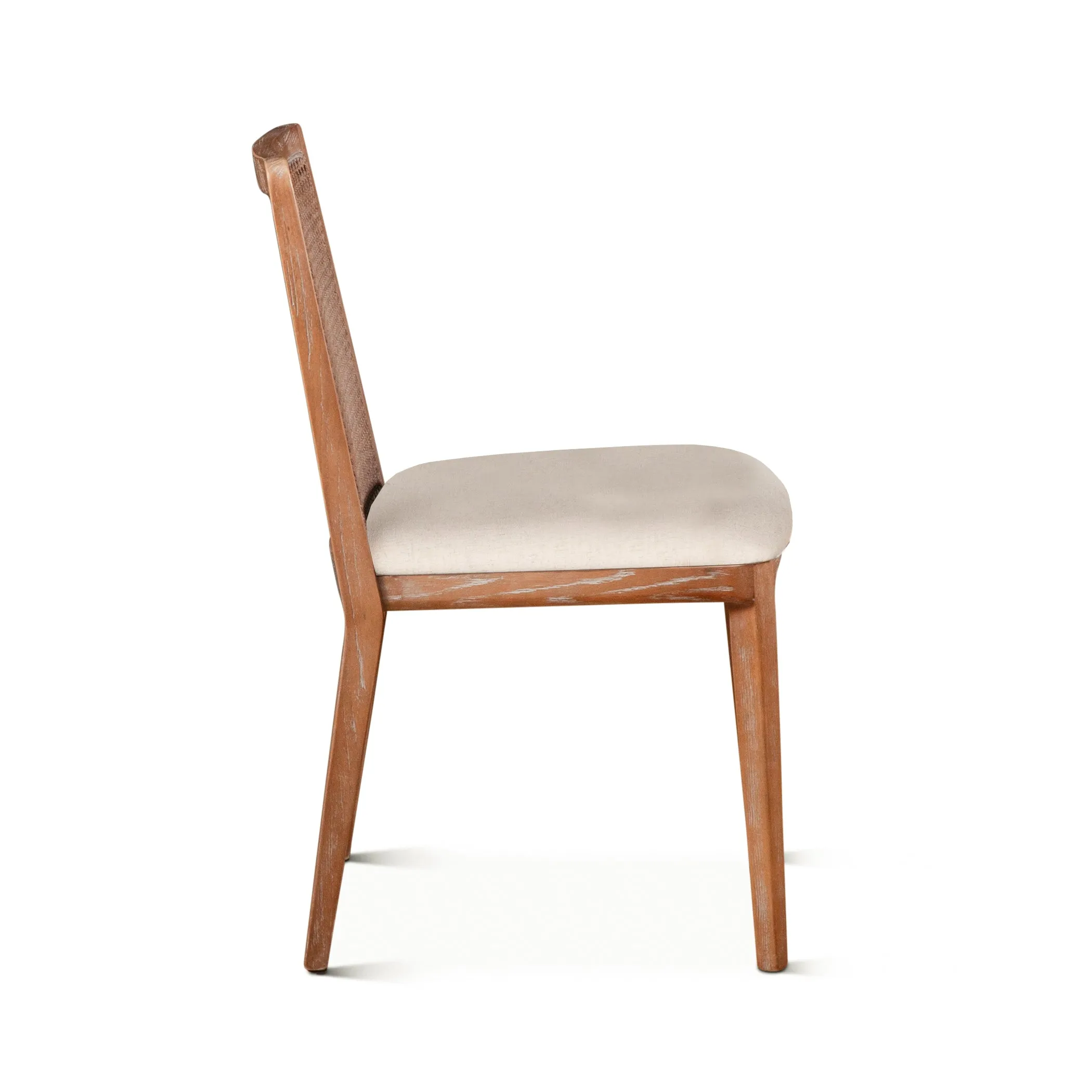 Luna Upholstered Cane Back Dining Chair