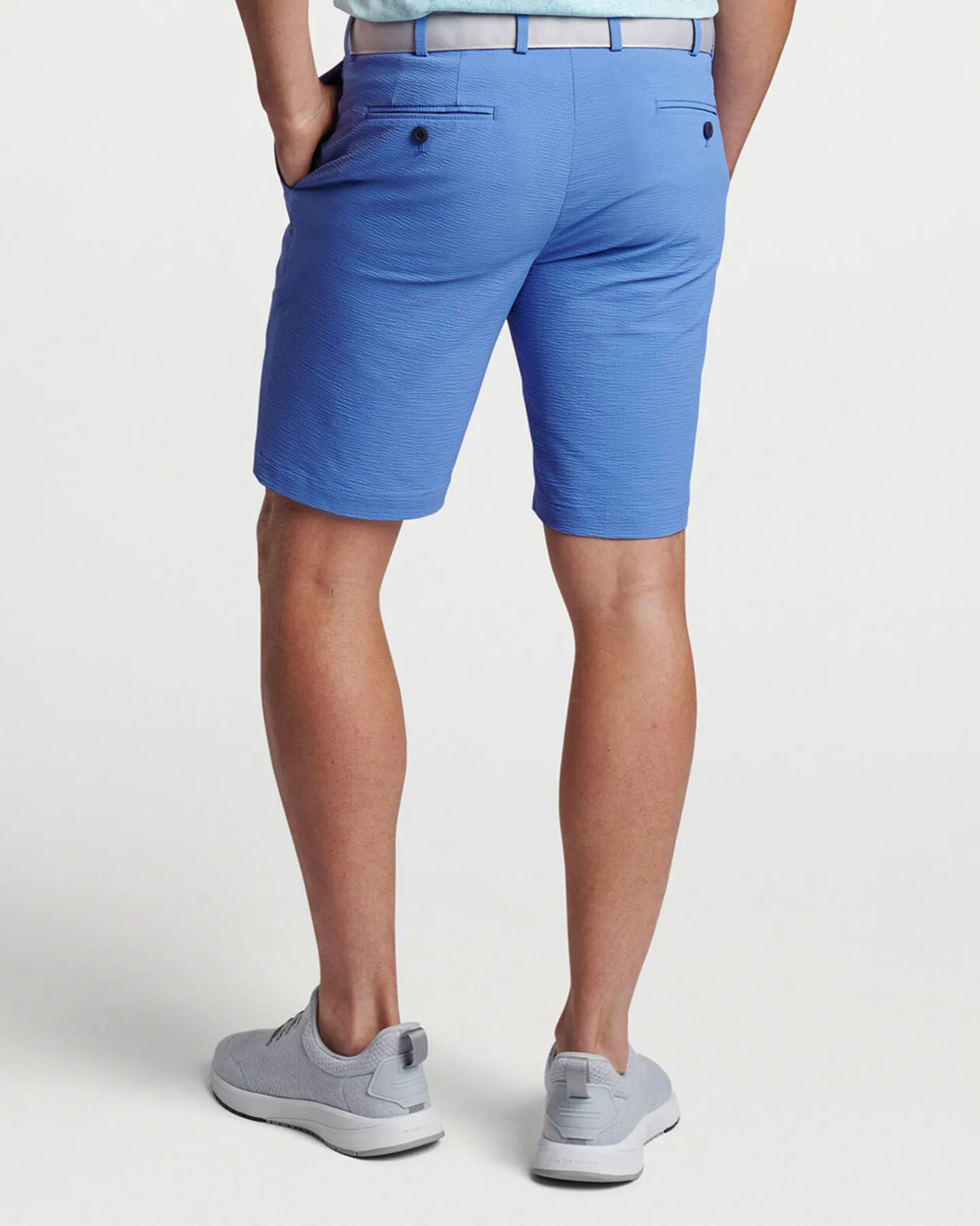 MATLOCK SEERSUCKER PERFORMANCE SHORT - CASCADE BLUE