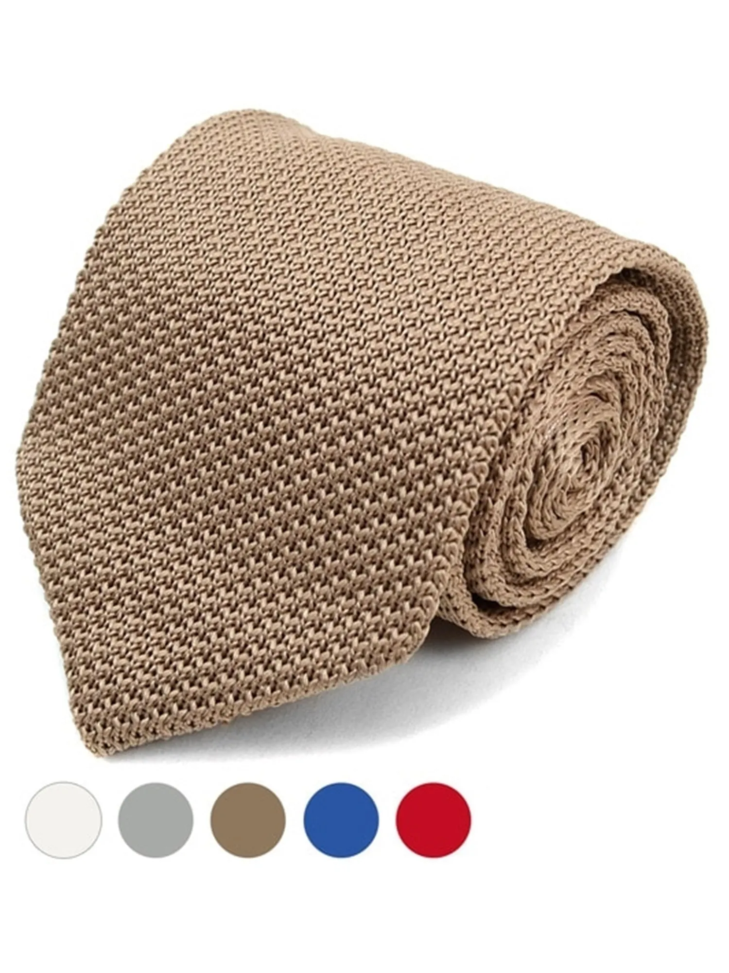 Men's Solid 3.0" Poly Knit Neck Tie