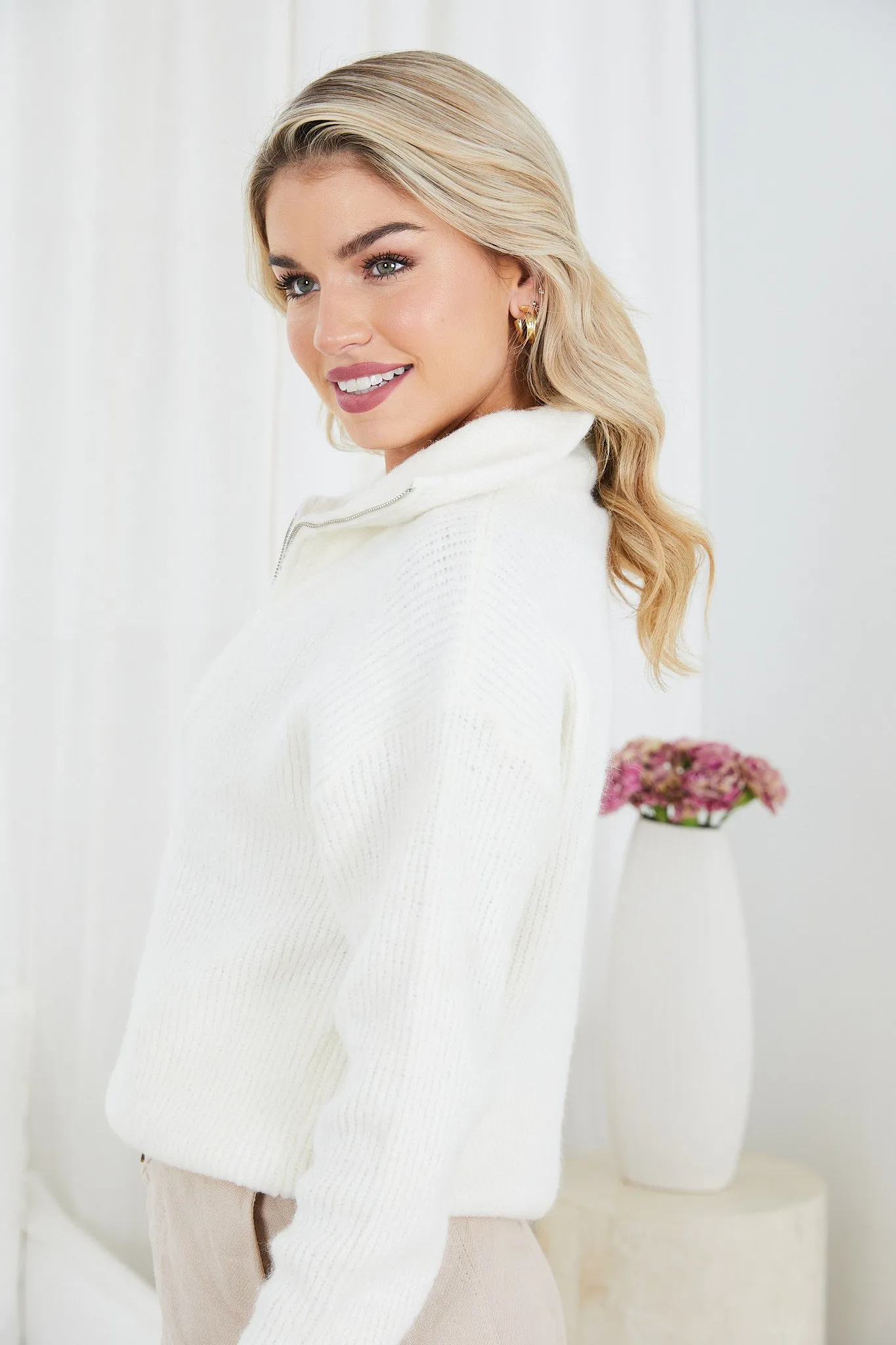 Merete Knit - White