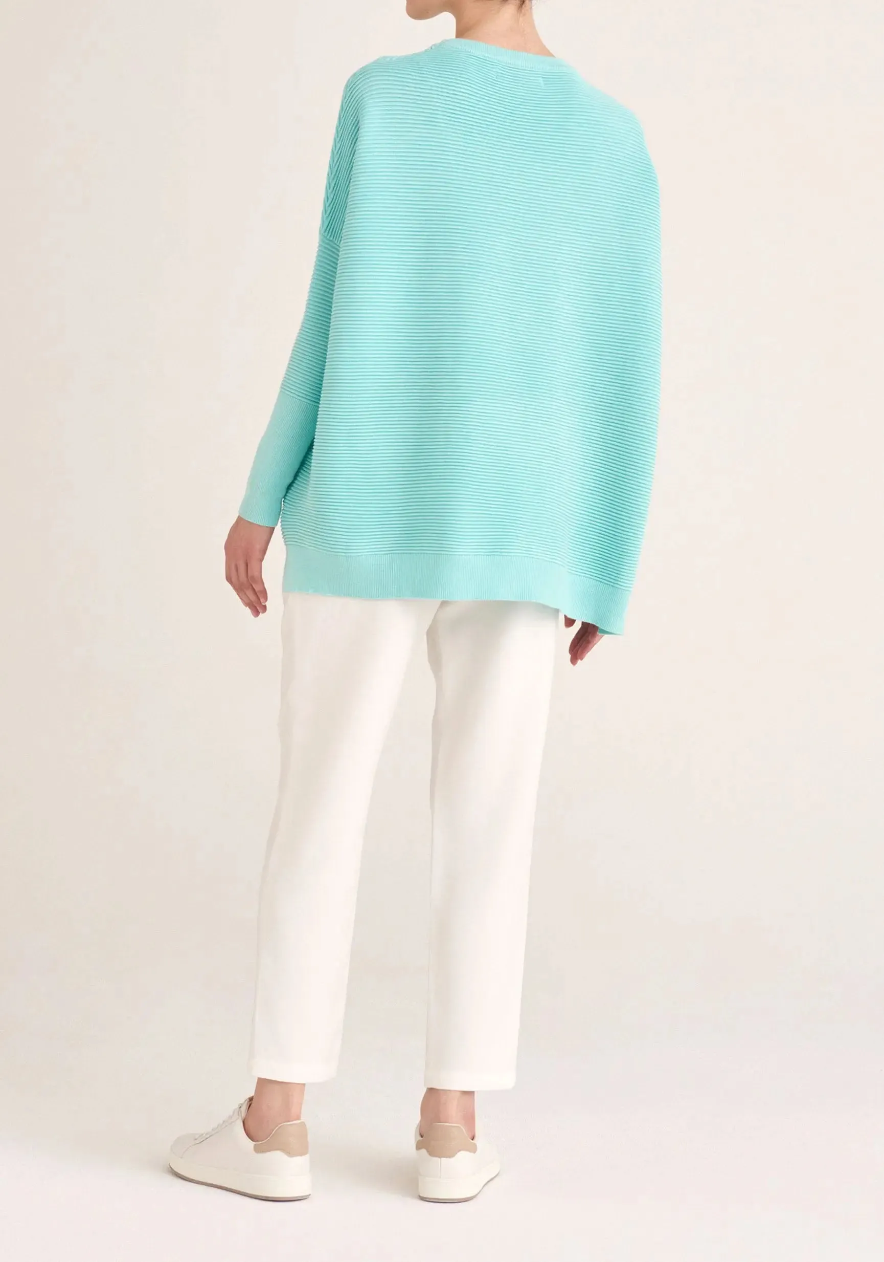 Mint Green Paisie Ribbed Jumper