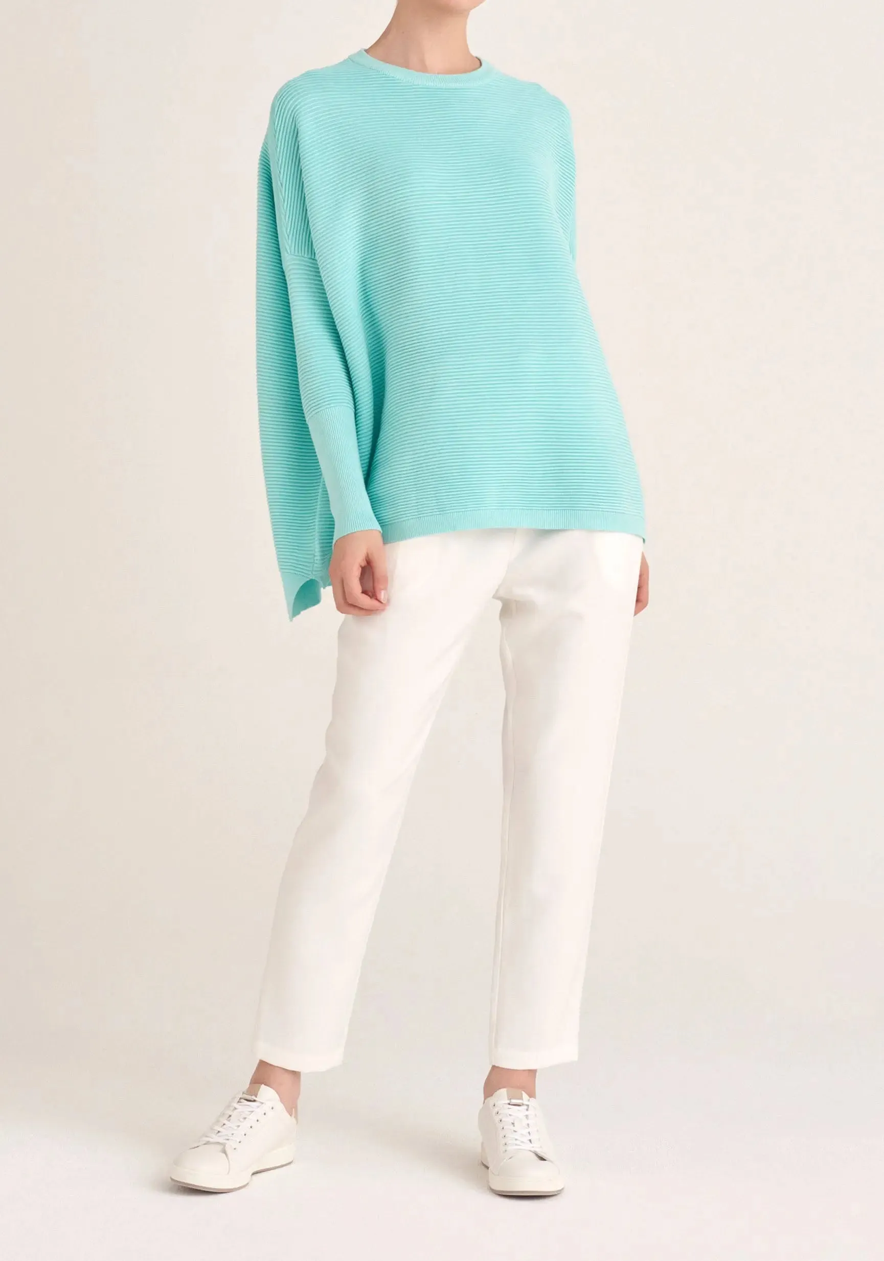 Mint Green Paisie Ribbed Jumper