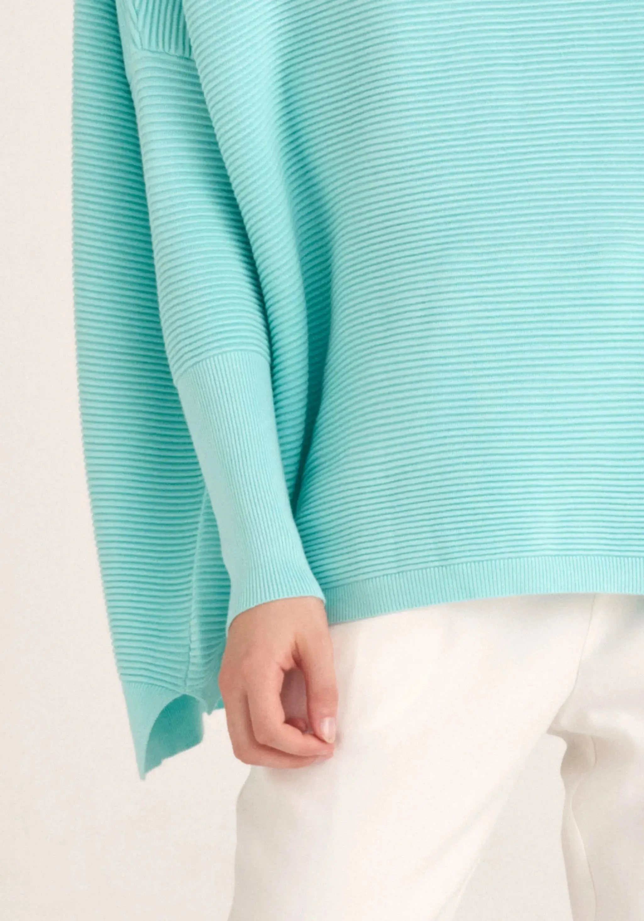 Mint Green Paisie Ribbed Jumper