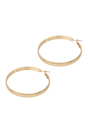 Norse Large Hoop - Gold