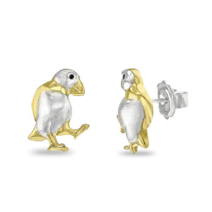 Oscar the Puffin Earrings