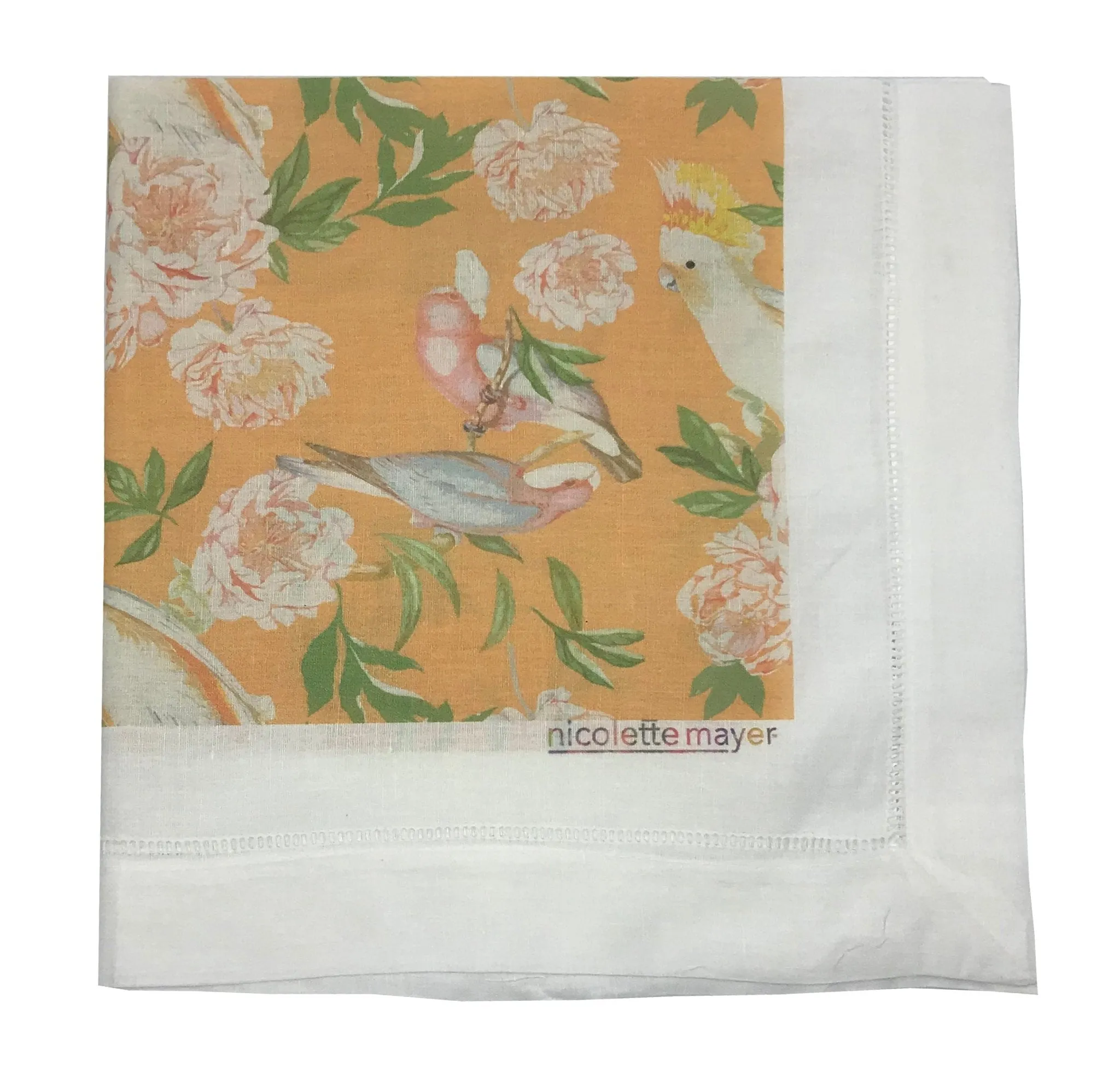 PEONY INSPIRA BELLINI 22"X22" HEMSTITCH DINNER NAPKIN, SET OF 4