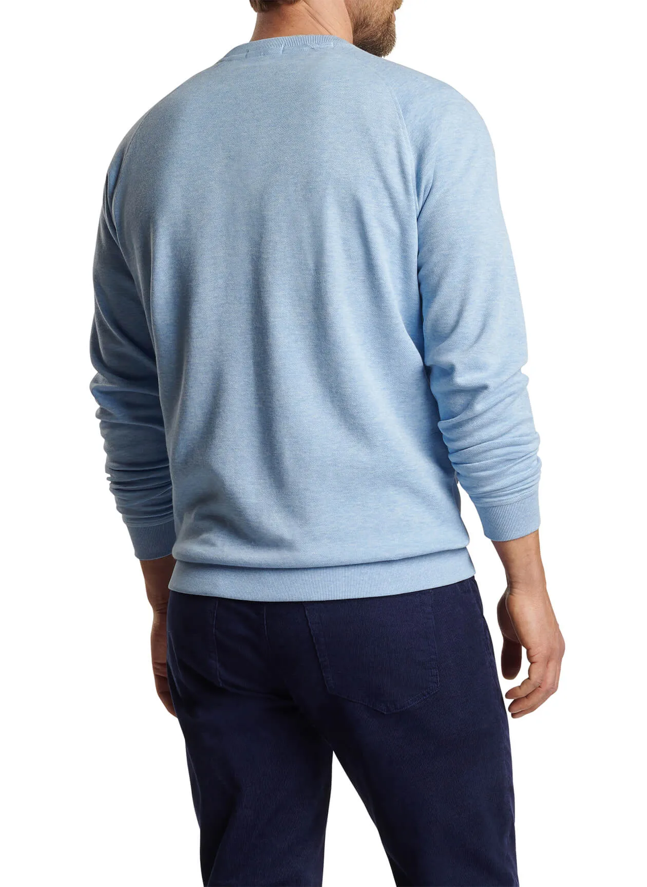 Peter Millar Crown Comfort Custom Knit Crews, Cottage Blue