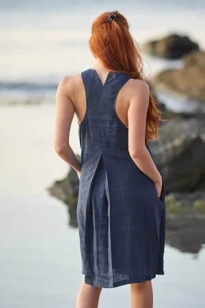 Pinafore Linen Dress