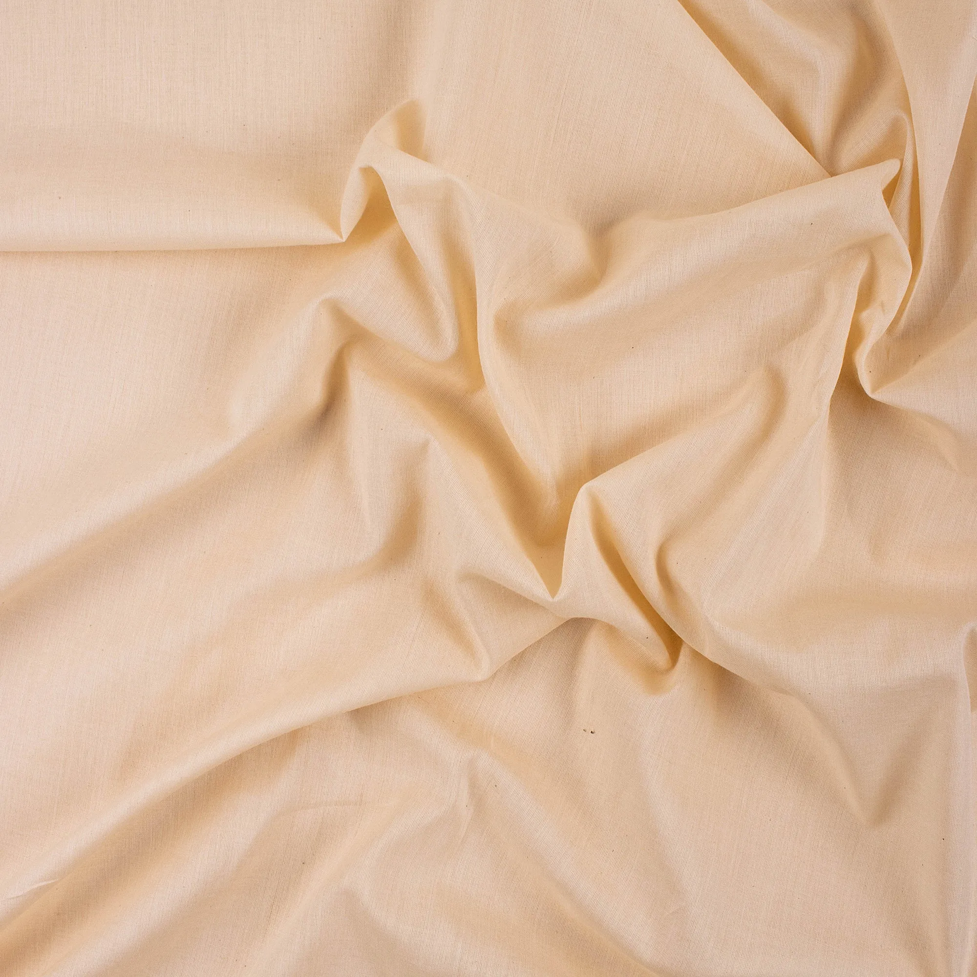 Premium Cream Pure Plain Cotton Fabric