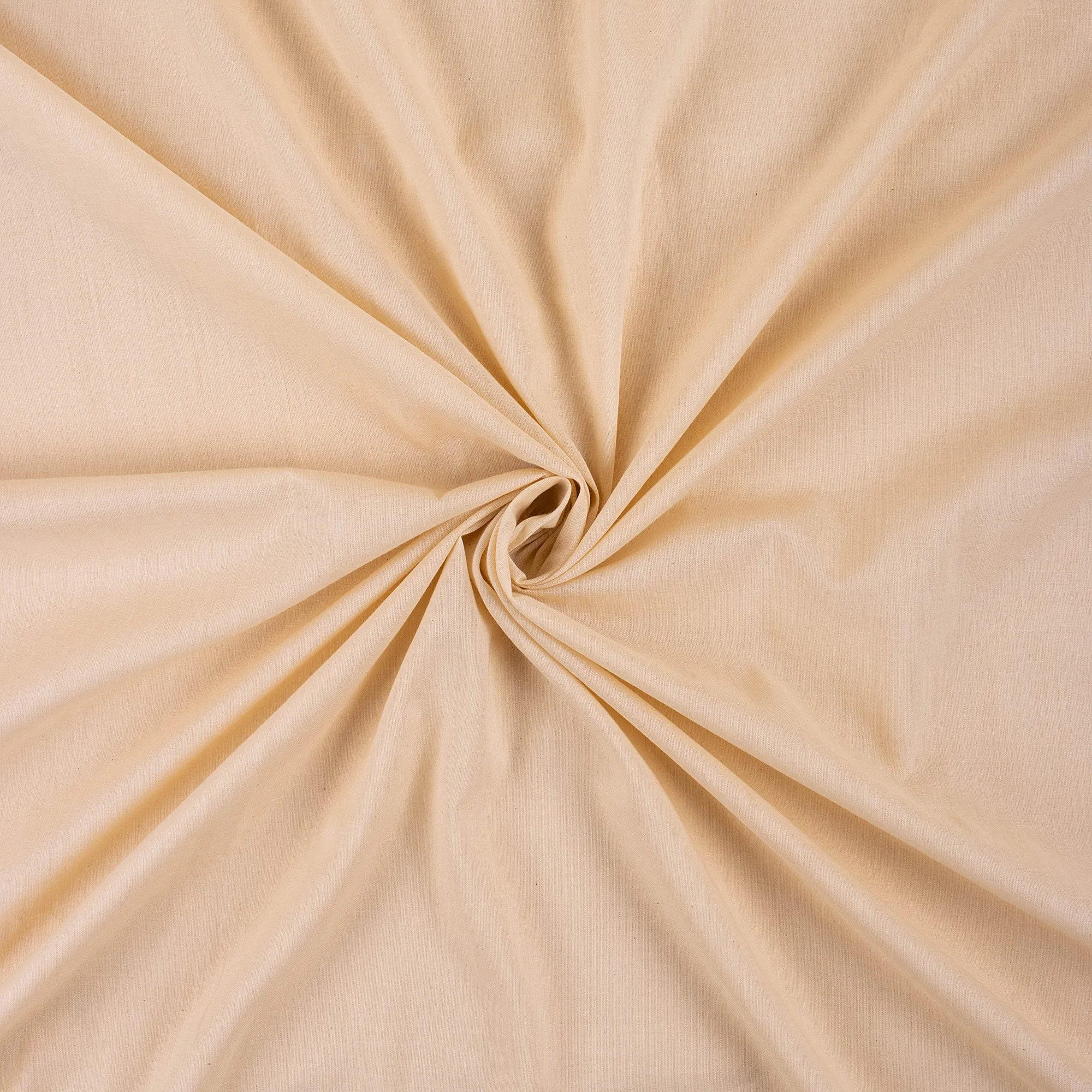 Premium Cream Pure Plain Cotton Fabric