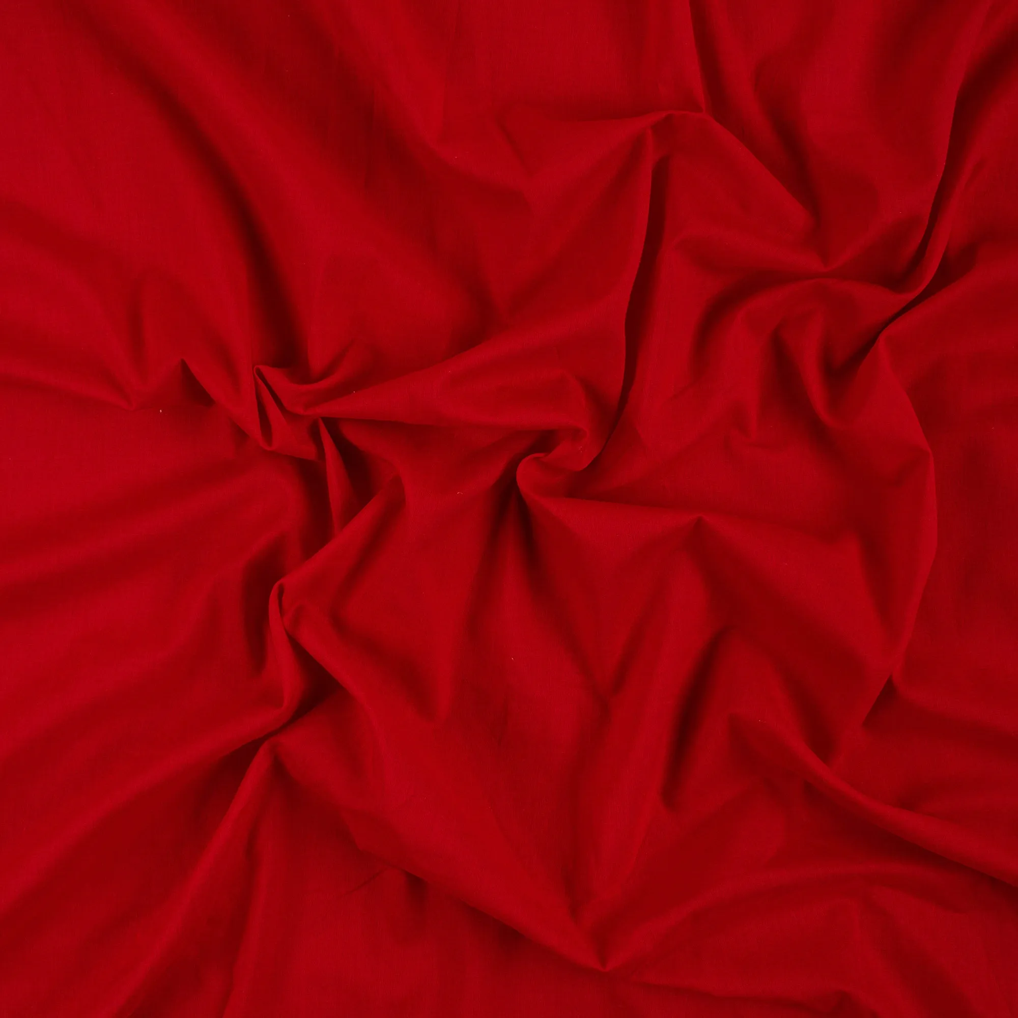 Premium Royal Red Solid Plain Cotton Fabric