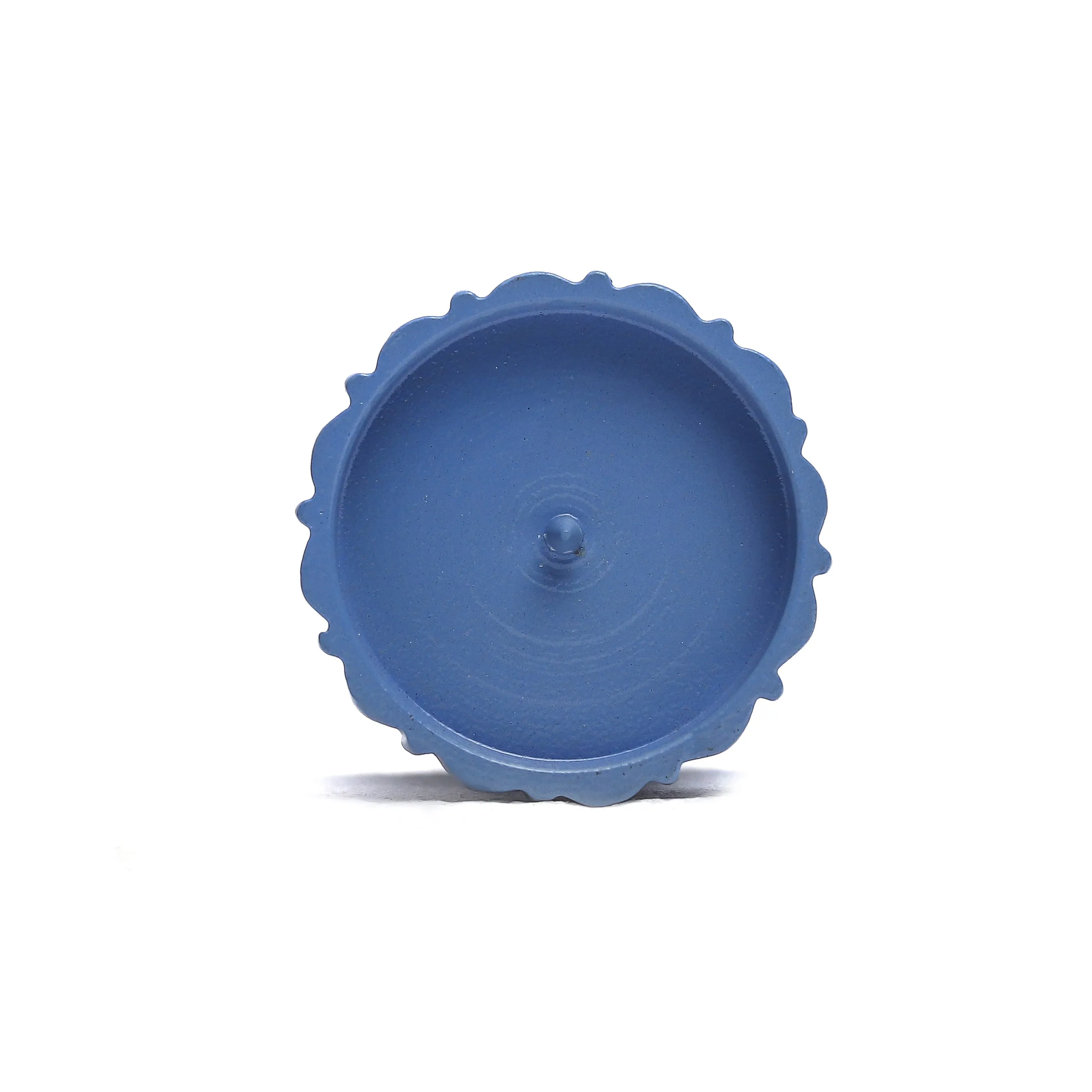 Qutub  Azure Blue Candle Stand - M